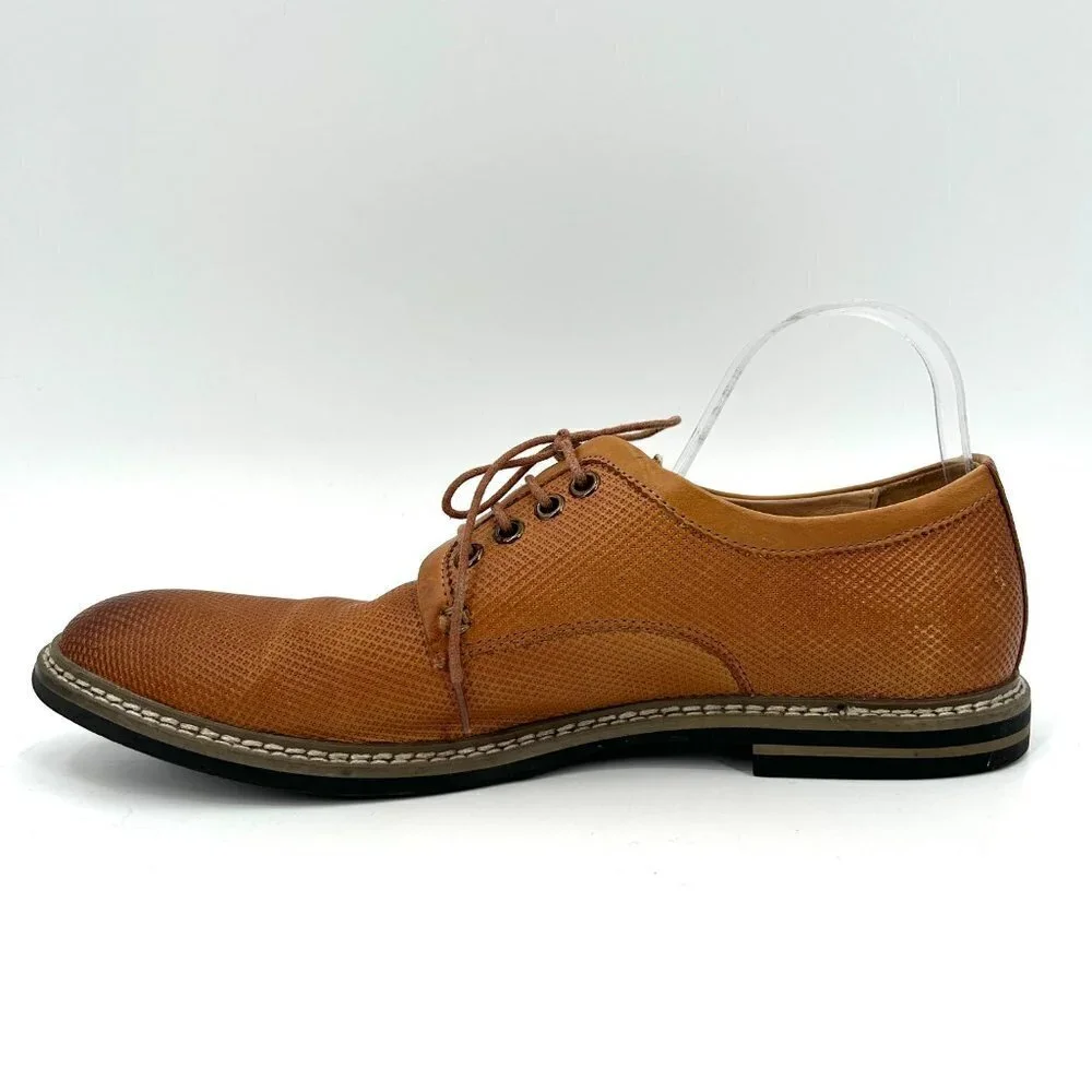 ENGLISH LAUNDRY Men's Brown Leather Oxford Lace Up Office Shoes Size 11